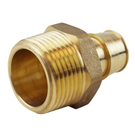 APOLLO EXPANSION PEX 3/4 in. Brass PEX-A Expansion Barb x 1 in. MNPT Male Adapter EPXMA341